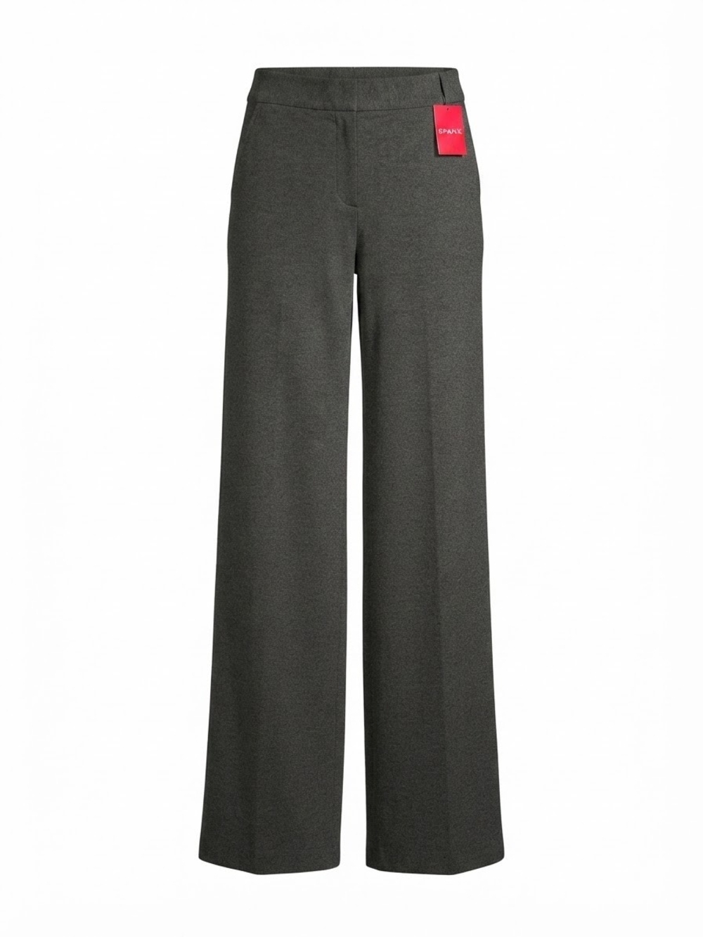 SPANX Charcoal Wide-Leg Pull-On Trousers size small tall